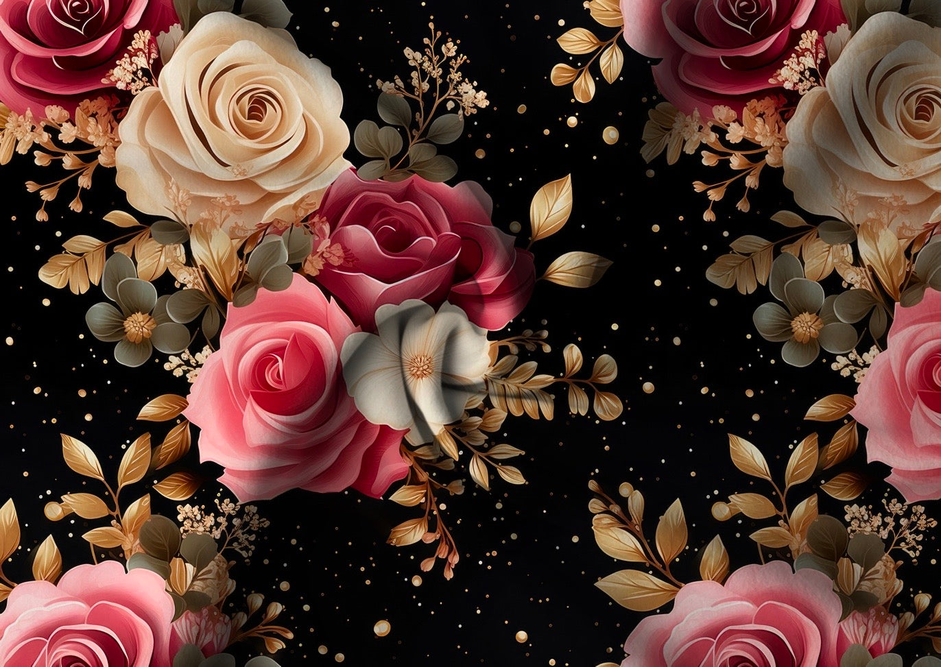 Schwarze Rose Stoff Dauervorbestellung